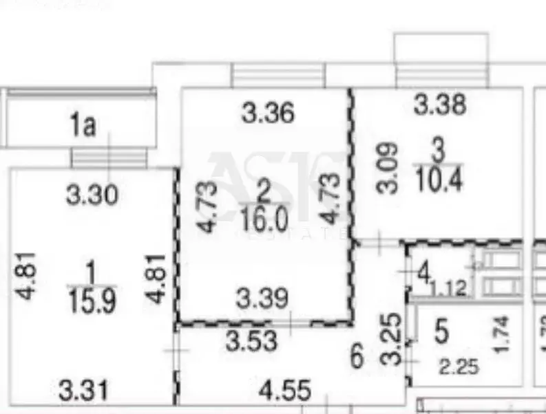 2-комнатная квартира: Москва, Изумрудная улица, 28 (55.1 м) - Фото 1