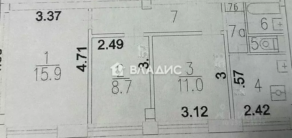 3-к кв. Москва просп. Андропова, 31 (52.9 м) - Фото 2