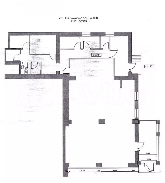 Магазин с витринами, 188.3 м - Фото 0