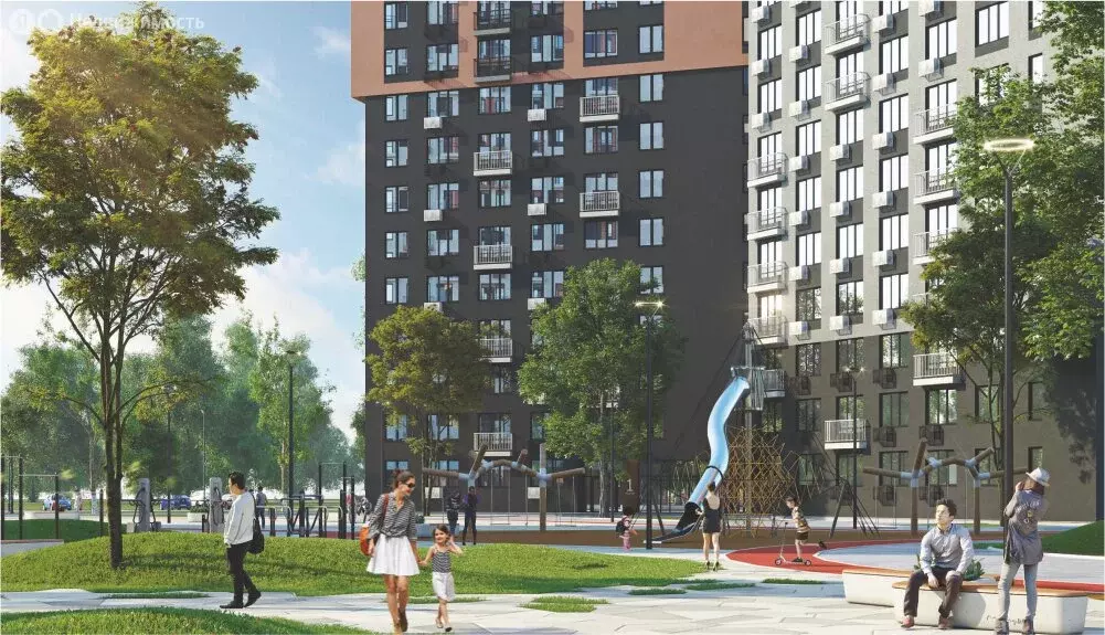 1-комнатная квартира: Екатеринбург, улица Зелёный Остров, 14/2 (34.6 ... - Фото 1