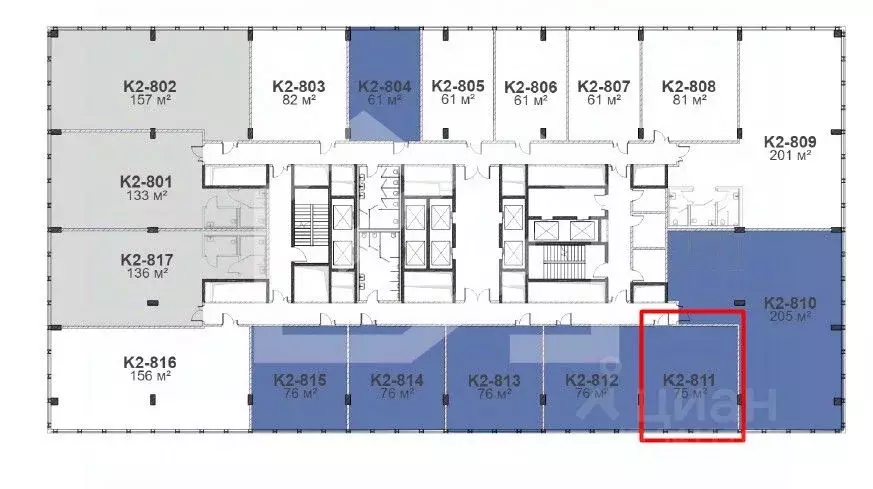Офис в Москва ул. Архитектора Власова, 71к2 (76 м) - Фото 2