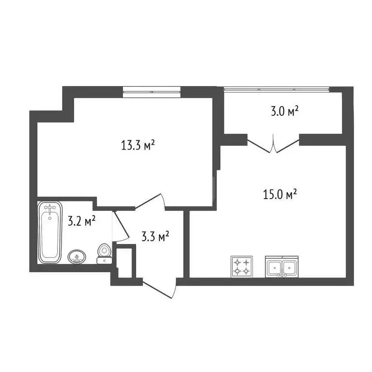 1-комнатная квартира: Санкт-Петербург, улица Дыбенко, 3 (34.3 м) - Фото 0