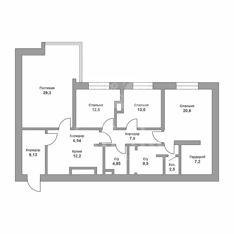 5-комнатная квартира: Москва, Мосфильмовская улица, 70к2 (146 м) - Фото 0
