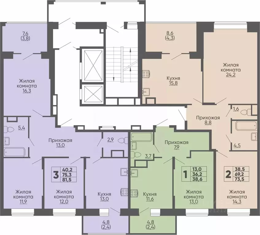 3-к кв. Чувашия, Чебоксары ул. Академика РАН Х.М. Миначева, поз11 ... - Фото 1