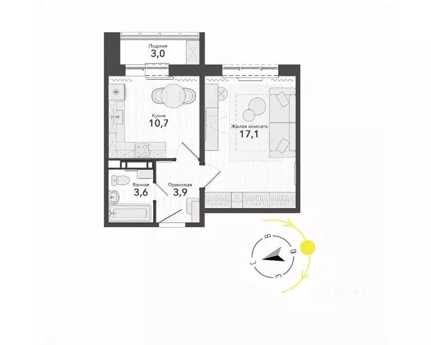 1-к кв. Новосибирская область, Новосибирский район, Станционный ... - Фото 2