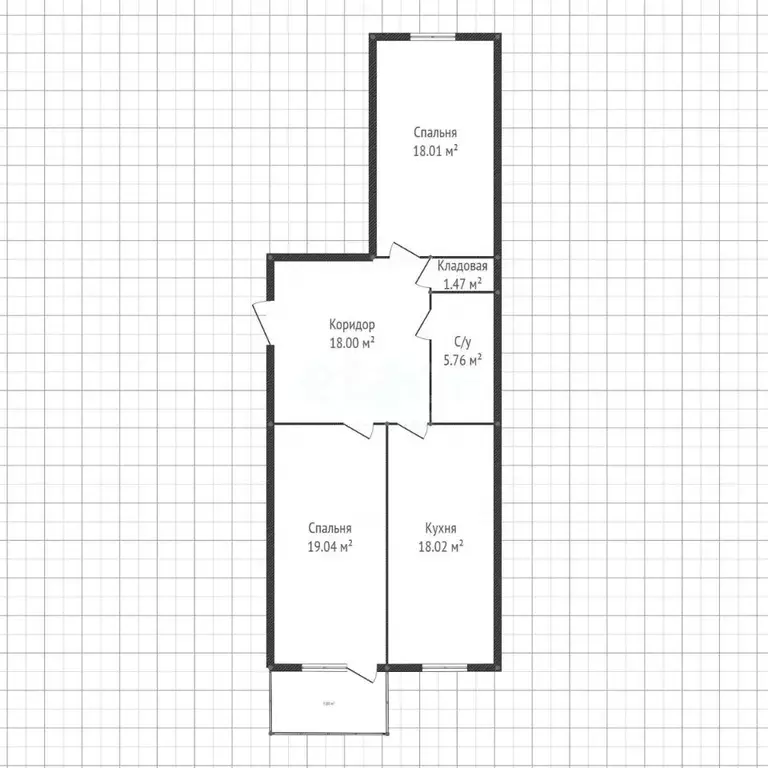 2-к кв. Дагестан, Каспийск ул. М. Халилова, 48Б (84.0 м) - Фото 2