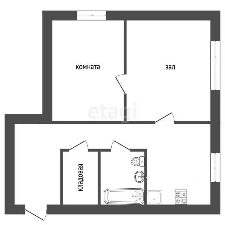 Дом в село Моряковский Затон, улица Ленина (69.7 м) - Фото 1