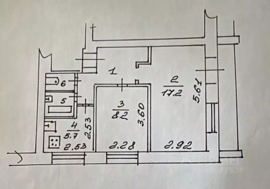 2-к кв. Новгородская область, Великий Новгород ул. Космонавтов, 20к1 ... - Фото 1