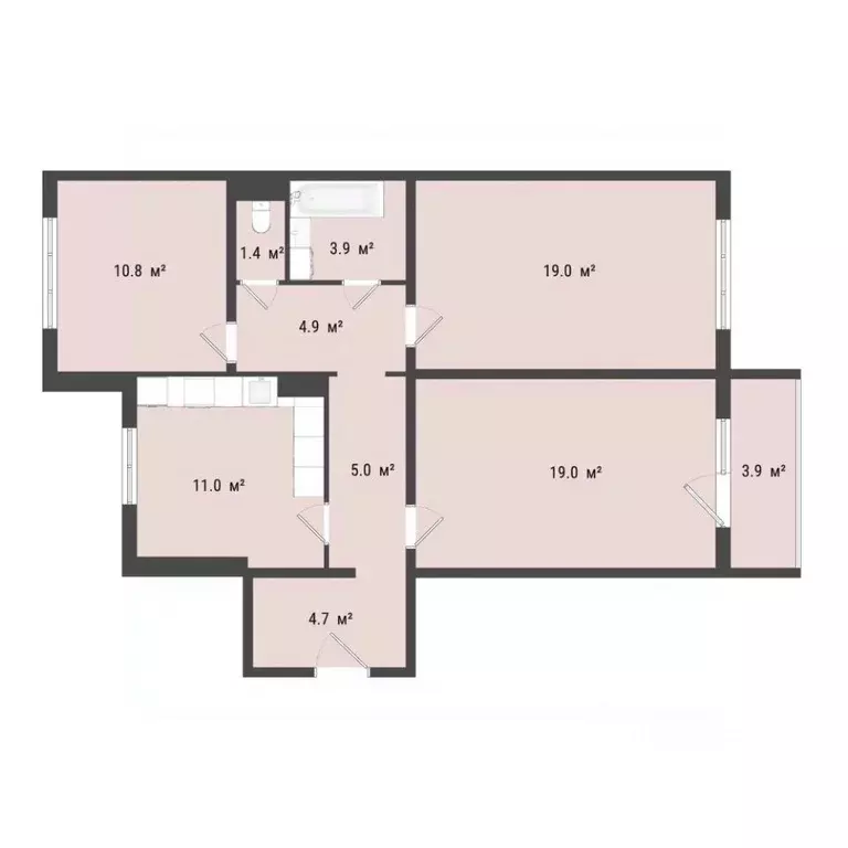 3-к кв. Омская область, Омск Заозерный мкр, ул. Сергея Тюленина, 4 ... - Фото 1