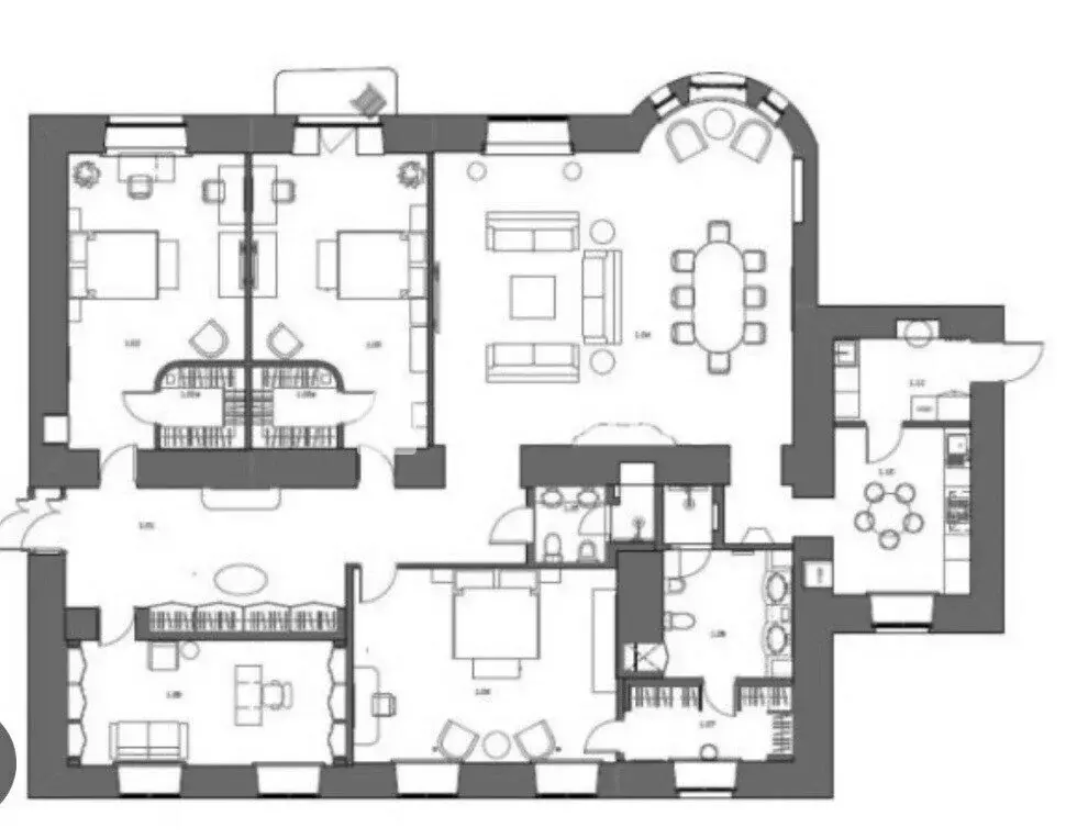 5-комнатная квартира: Москва, улица Покровка, 31с1 (150 м) - Фото 1