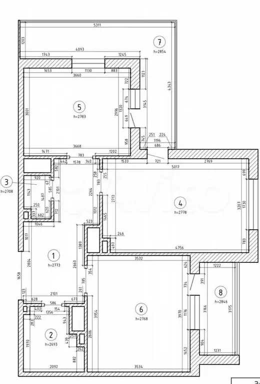 2-к. квартира, 60 м, 4/6 эт. - Фото 0