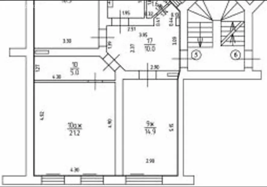 1к в 3-комнатной квартире (14.9 м) - Фото 2