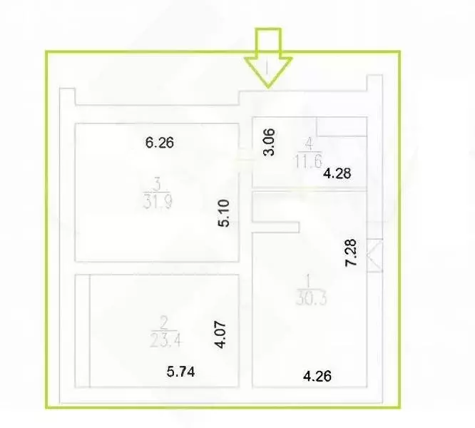 Помещение свободного назначения (311 м) - Фото 2