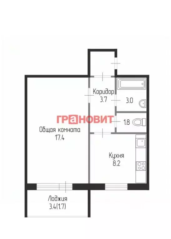 1-к кв. Новосибирская область, Новосибирск ул. Александра Чистякова, ... - Фото 1