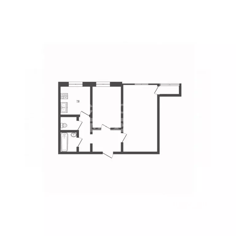 2-к кв. Челябинская область, Златоуст 3-й микрорайон проспекта имени ... - Фото 2