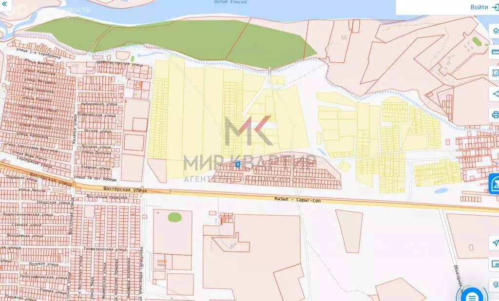 Участок в Республика Тыва, Кызылский кожуун, посёлок городского типа ... - Фото 1