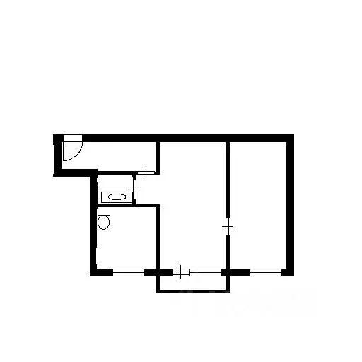 2-к кв. Новосибирская область, Новосибирск Трикотажная ул., 58 (45.2 ... - Фото 2