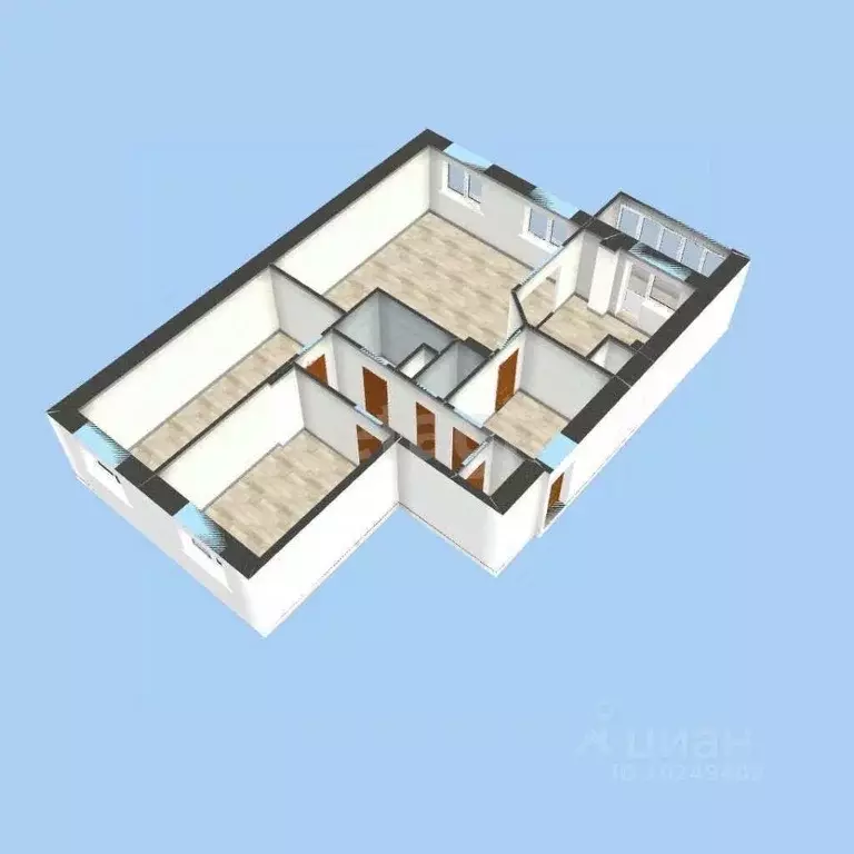 3-к кв. Башкортостан, Уфа Бакалинская ул., 25 (93.5 м) - Фото 1