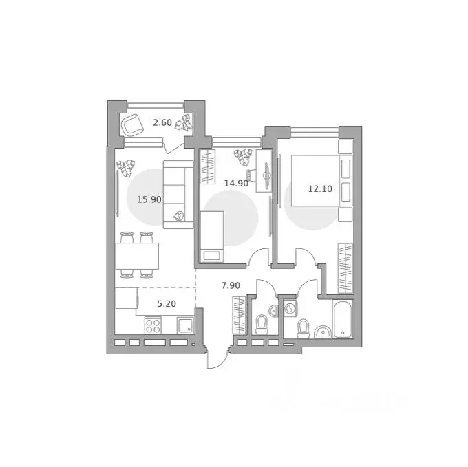 3-к кв. Башкортостан, Уфа Зеленая Роща жилрайон, Лесная Симфония жилой ... - Фото 0