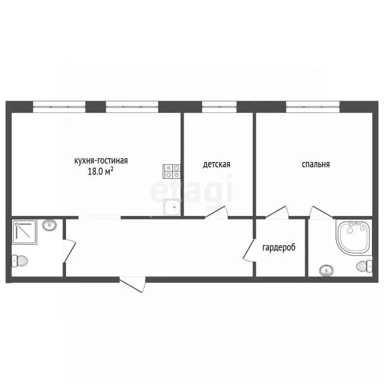 2-к кв. Калининградская область, Калининград Парковый пер., 7к1 (92.9 ... - Фото 1