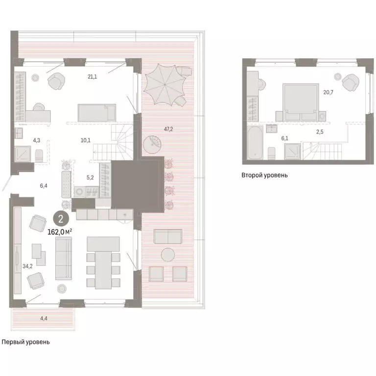 2-комнатная квартира: Тюмень, жилой комплекс На Минской (161.97 м) - Фото 2
