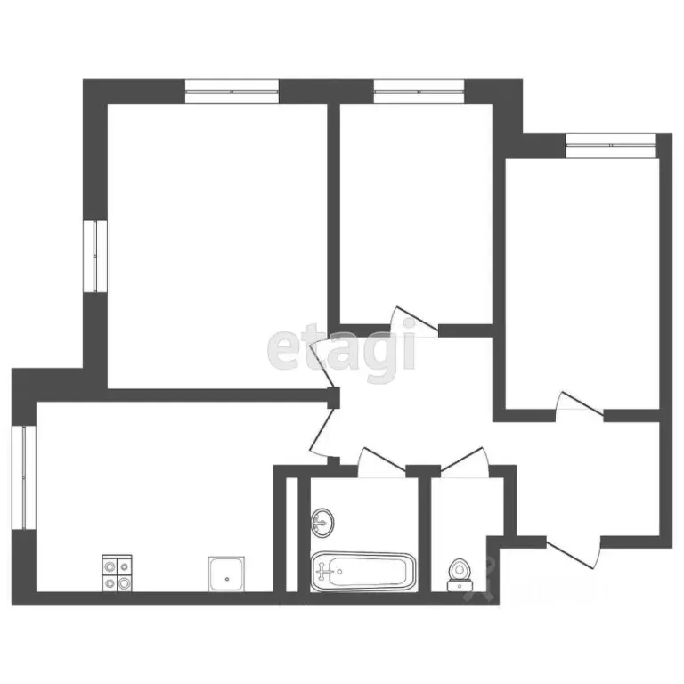 3-к кв. Мордовия, Саранск просп. Ленина, 29 (83.9 м) - Фото 1