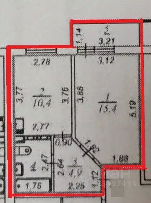 1-к кв. Свердловская область, Первоуральск ул. Чусовая, 1к1 (34.9 м) - Фото 2