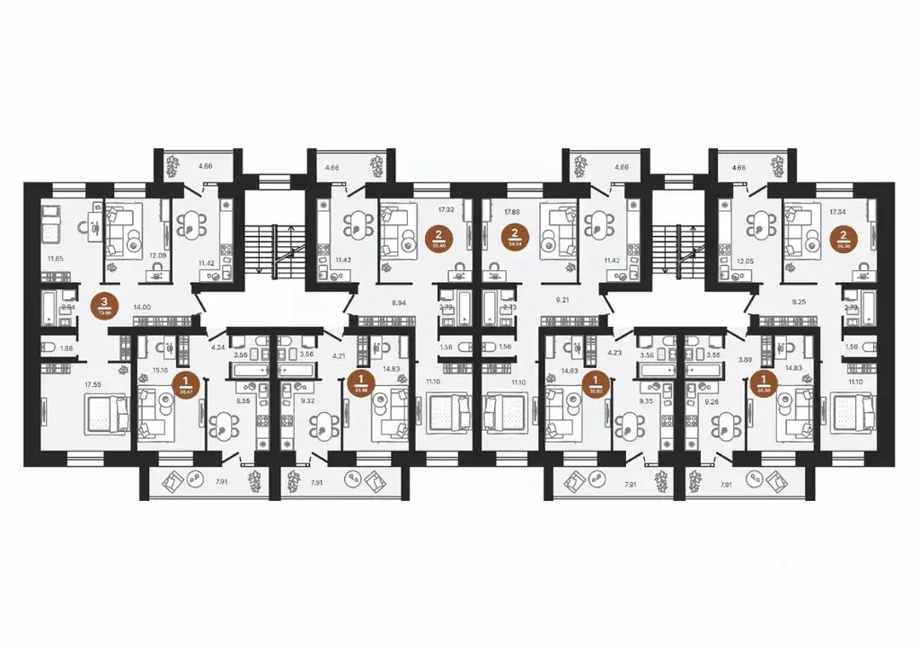 1-к кв. Марий Эл, Советский городское поселение, Советский пгт  (35.88 ... - Фото 2