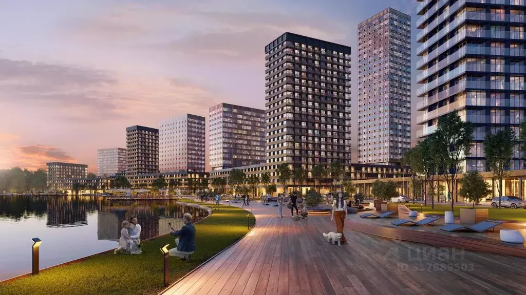 2-к кв. Москва Квартал на воде жилой комплекс, 2 (54.1 м) - Фото 1