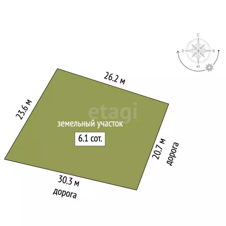 Участок в Ростовская область, Аксайский район, Щепкинское с/пос, пос. ... - Фото 2