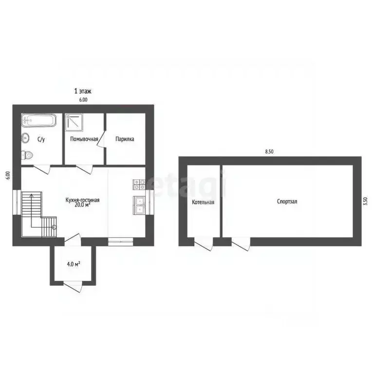 Дом в Мордовия, Рузаевка Поликлиническая ул., 4 (80 м) - Фото 2