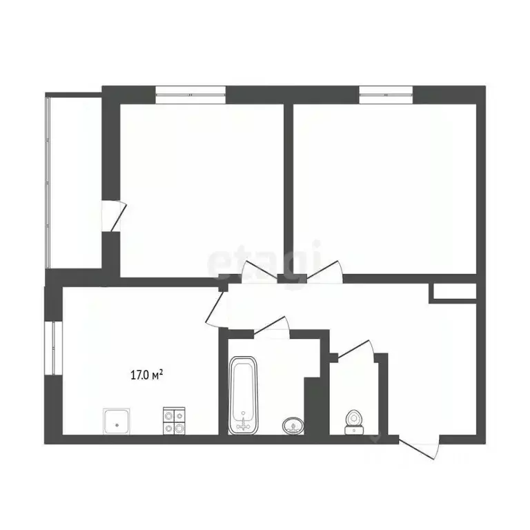 2-к кв. Тюменская область, Тюмень ул. Дмитрия Менделеева, 9 (69.1 м) - Фото 2
