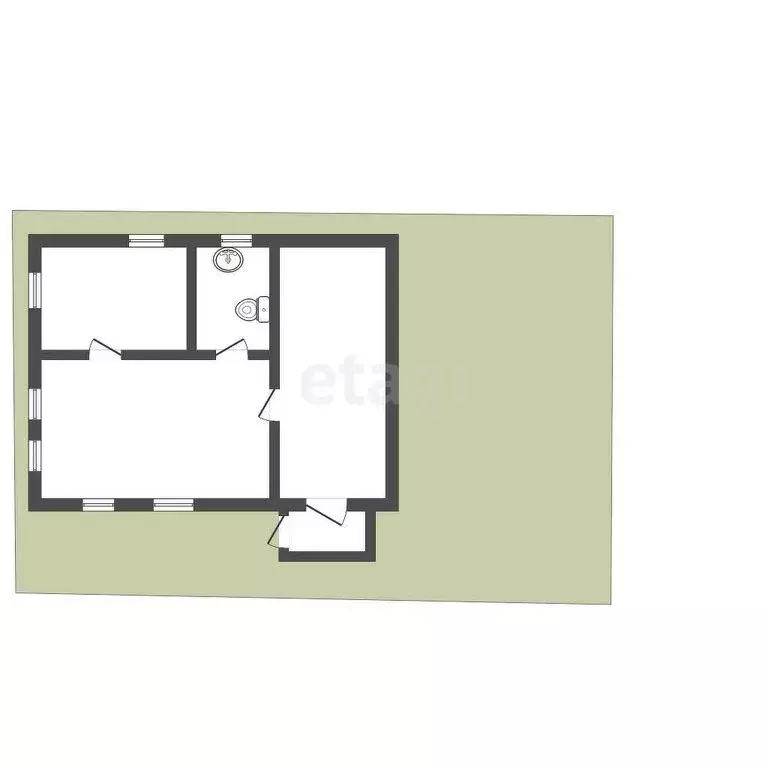 Дом в посёлок Увельский, улица Ломоносова (66.2 м) - Фото 1