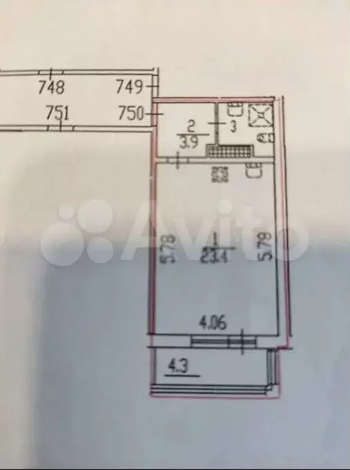 Квартира-студия, 30,6 м, 19/25 эт. - Фото 0