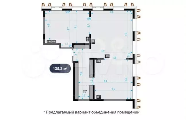 Продам офисное помещение, 135.2 м - Фото 0