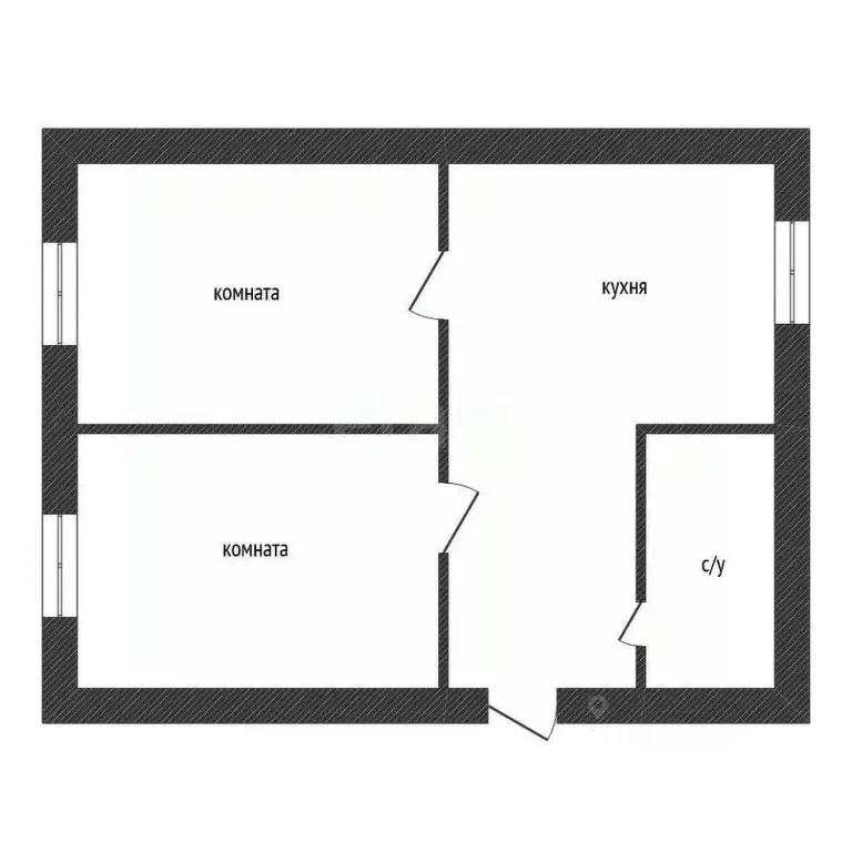 2-к кв. Ленинградская область, Киришский район, Будогощь пгт ул. ... - Фото 2