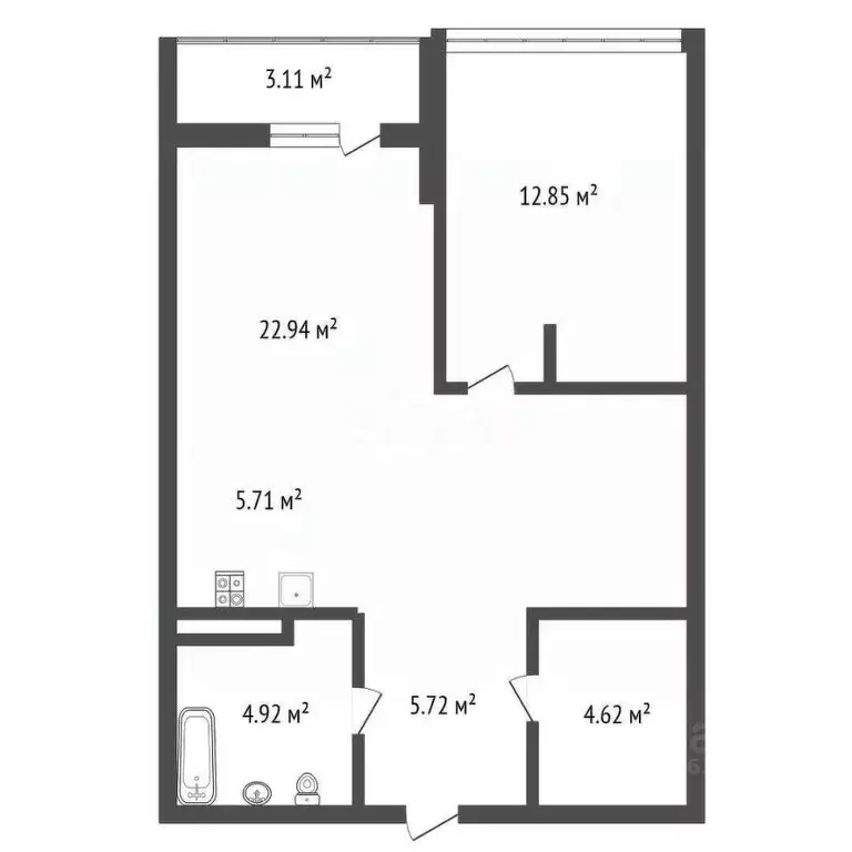 2-к кв. Воронежская область, Воронеж ул. 45-й Стрелковой Дивизии, ... - Фото 2