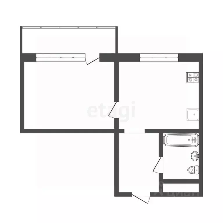 1-к кв. Смоленская область, Смоленск ул. Рыленкова, 73 (40.0 м) - Фото 1