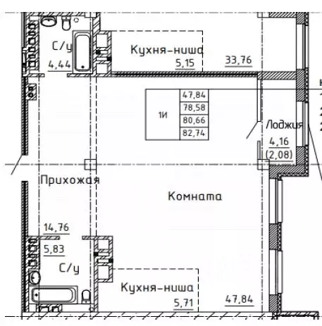 1-к кв. Челябинская область, Челябинск ул. Энгельса, 4 (87.0 м) - Фото 1