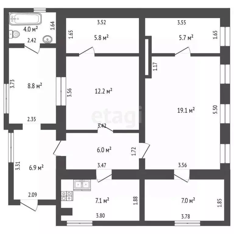 Дом в Краснодарский край, Новороссийск Октябрьская ул., 127 (95 м) - Фото 2