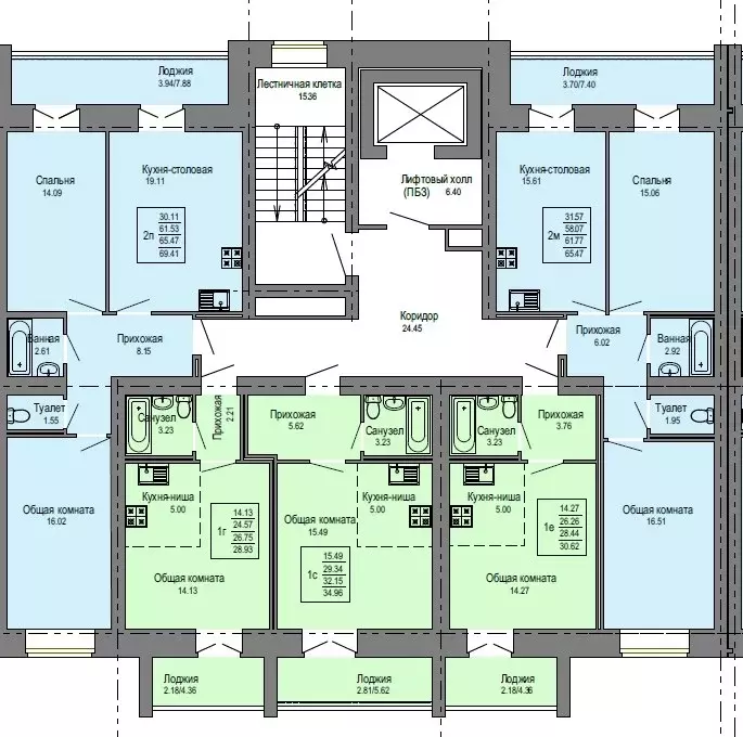Продаётся 2-к квартира, 65.47 м - Фото 0