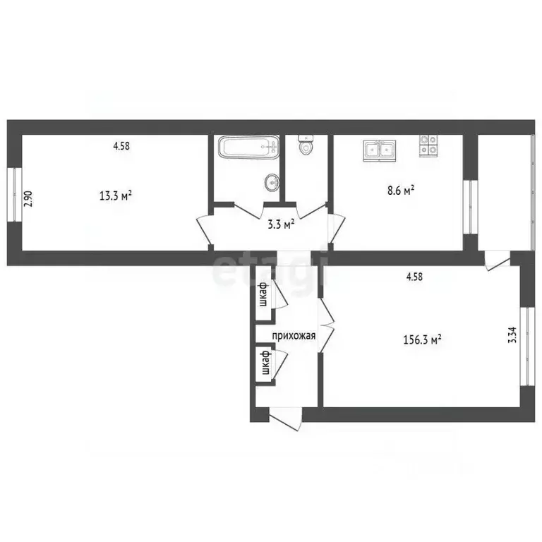 2-к кв. Ярославская область, Ярославль просп. Авиаторов, 102к2 (49.5 ... - Фото 1