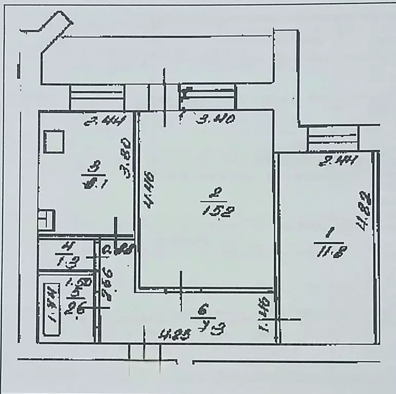 2-к кв. Башкортостан, Уфа Российская ул., 43/14 (49.7 м) - Фото 2