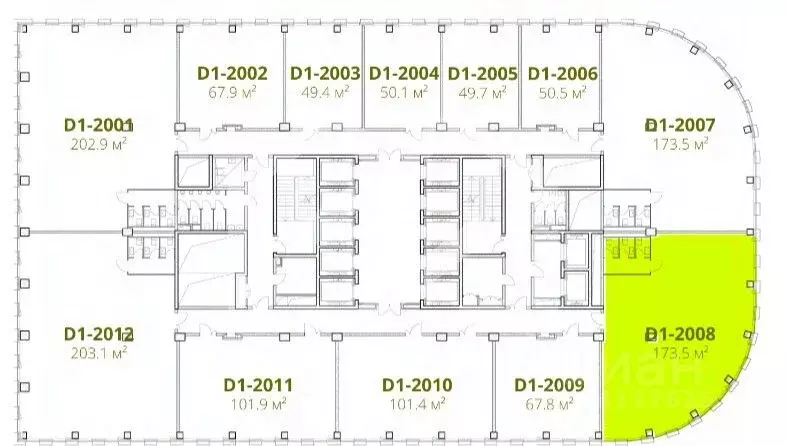 Офис в Москва Стоун Савеловская бк, 1 (174 м) - Фото 2