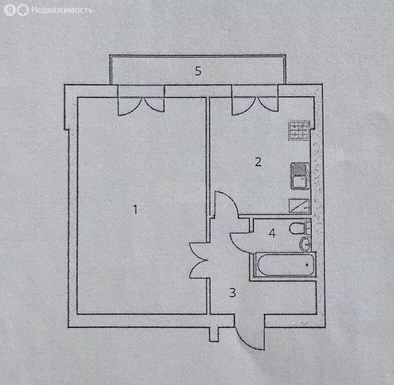 1-комнатная квартира: Холмогоровка, Счастливая улица, 12 (45.4 м) - Фото 0