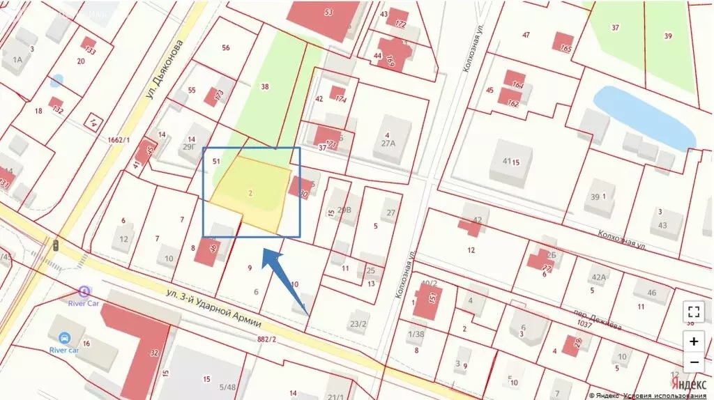 Участок в Великие Луки, Колхозная улица, 29Б (9.4 м) - Фото 1