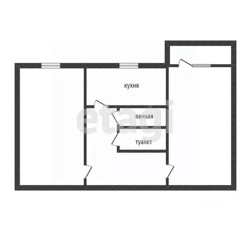 2-к кв. Курганская область, Курган Советская ул., 31 (45.0 м) - Фото 2