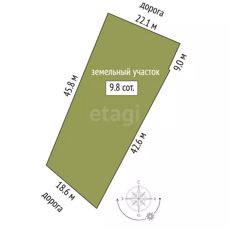 Участок в Салаирка, Новая улица (9.8 м) - Фото 1