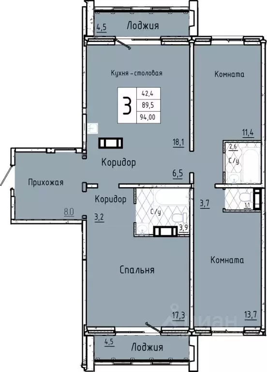 3-к кв. Курганская область, Курган Заозерный жилрайон, 7-й мкр, 12 ... - Фото 0
