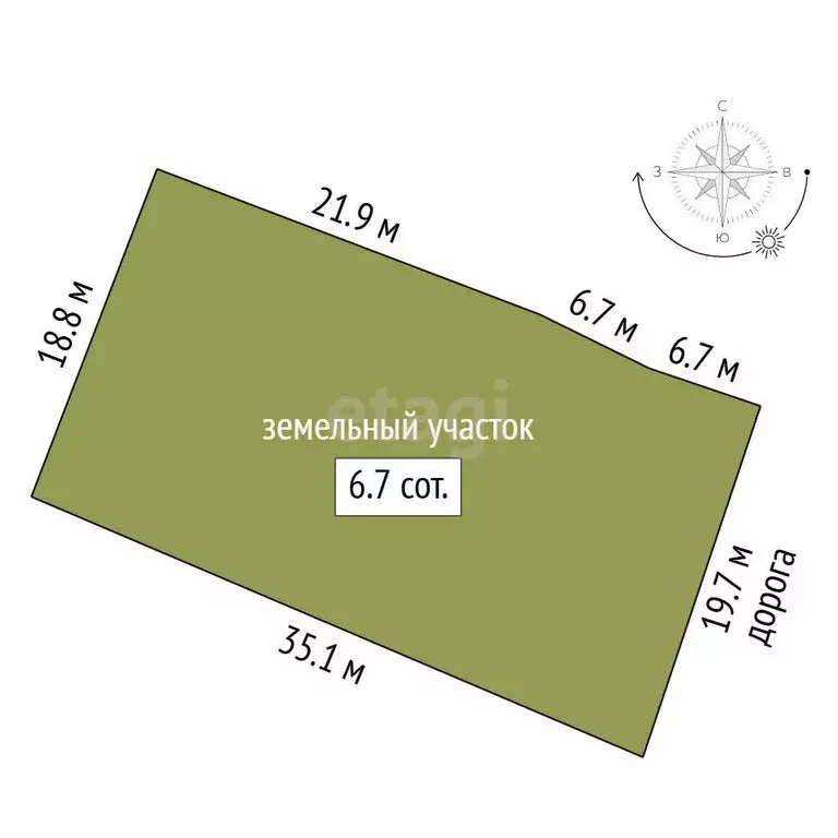 Участок в Миасс, территория гаражного кооператива Автомобиль-1 (6.72 ... - Фото 1